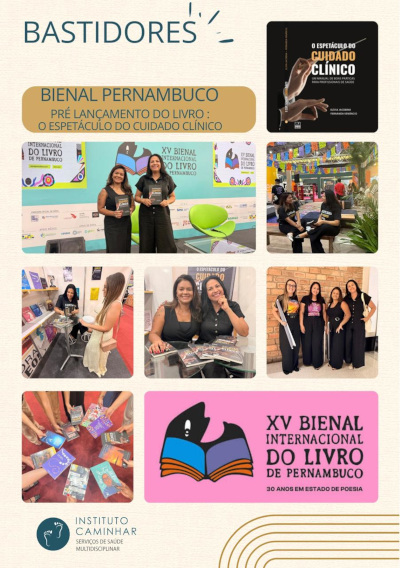 conjunto de imagens ampliadas do evento na bienal